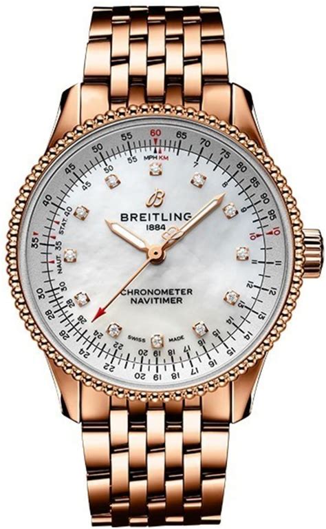 ladies diamond breitling watches|Breitling navitimer women's.